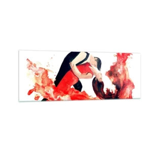 Obraz na skle - Tango - zmyselná vlna - 140x50 cm