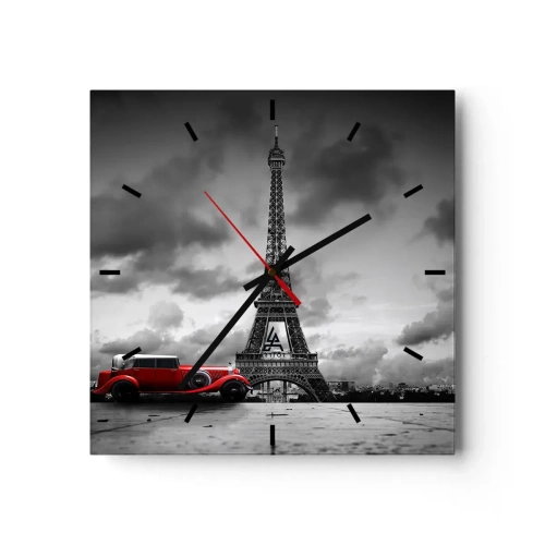 Nástenné hodiny - Nie tak dávno v Paríži - 30x30 cm