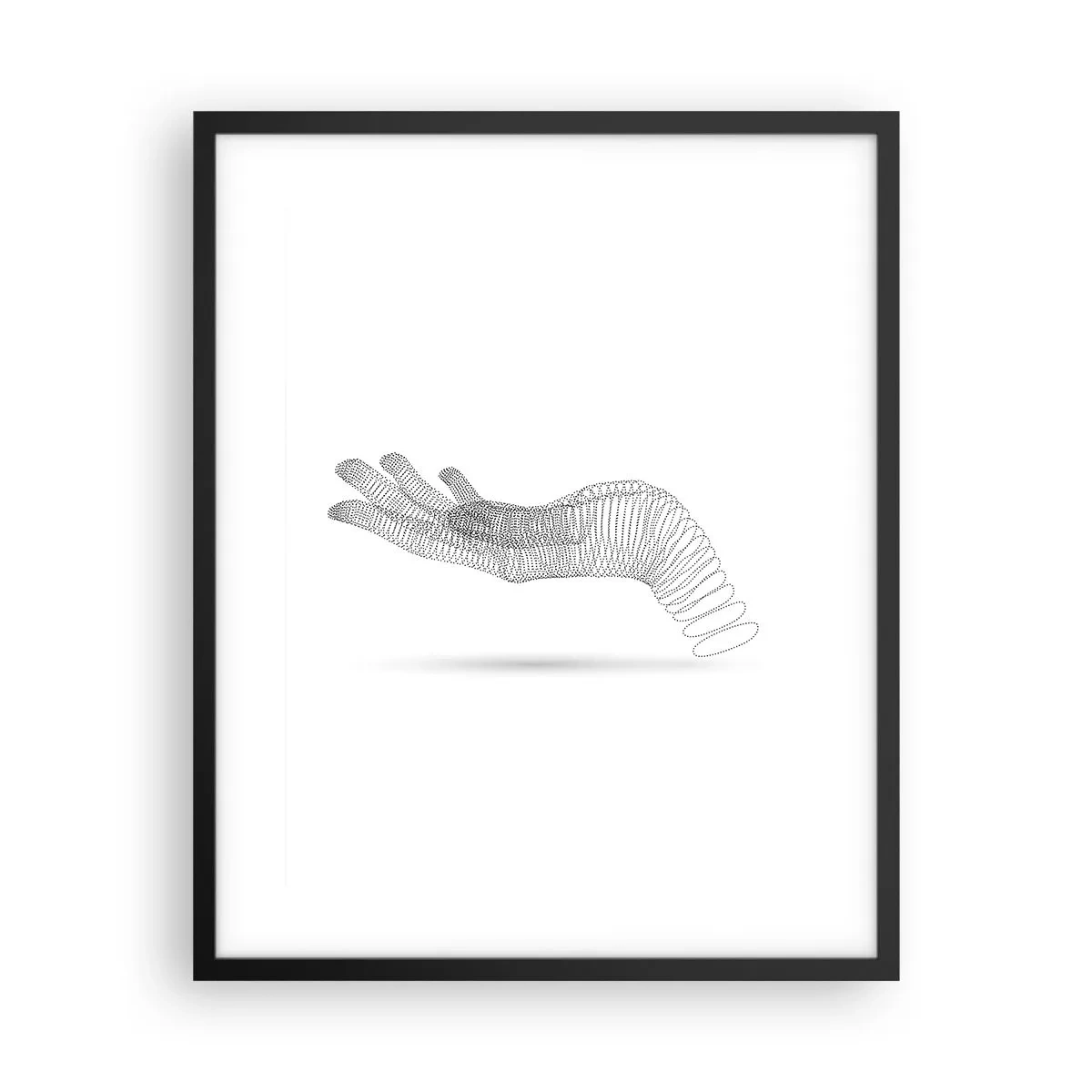 Plagát v čiernom ráme - Pružná ruka - 40x50 cm