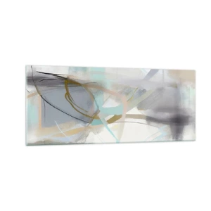 Obraz na skle - Hmlistá abstrakcia - 100x40 cm