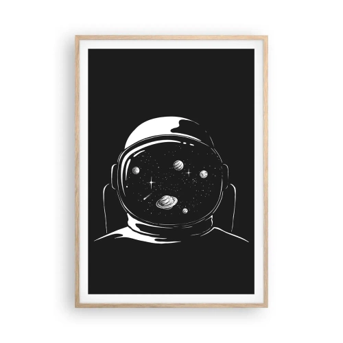 Plagát v ráme zo svetlého duba - Skvelý výhľad - 70x100 cm