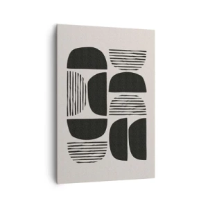 Obraz na plátne - Polovičaté sústavy - 70x100 cm