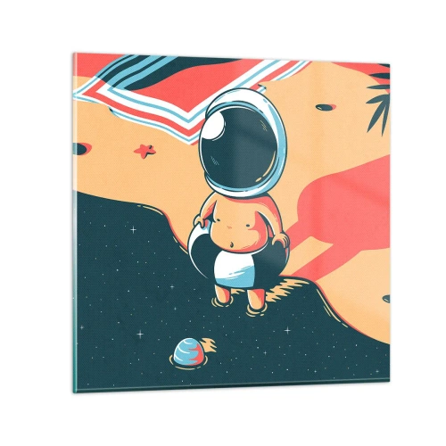 Obraz na skle - Z iného pohľadu - 70x70 cm