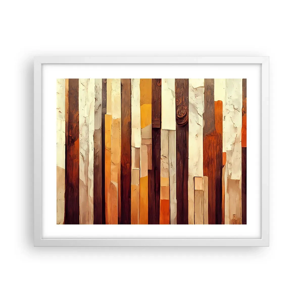 Plagát v bielom ráme - Hymna lesných stromov - 50x40 cm