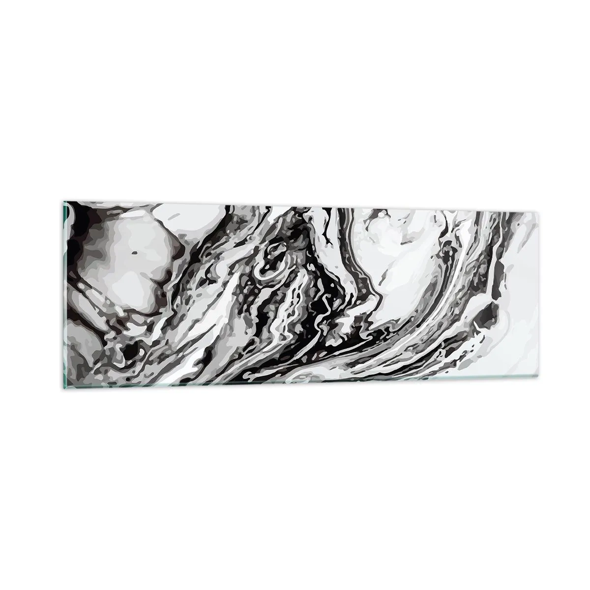 Obraz na skle - Na začiatku bol chaos - 90x30 cm