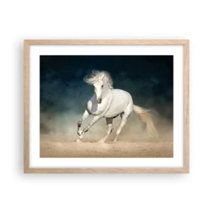 Plagát v ráme zo svetlého duba - Sloboda v čistom stave - 50x40 cm