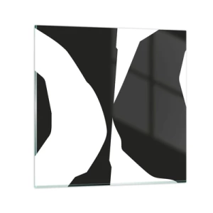 Obraz na skle - Positive-negative - 30x30 cm