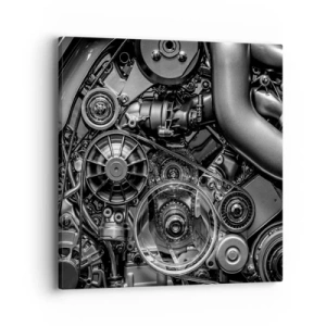 Obraz na plátne - Poézia mechaniky - 40x40 cm