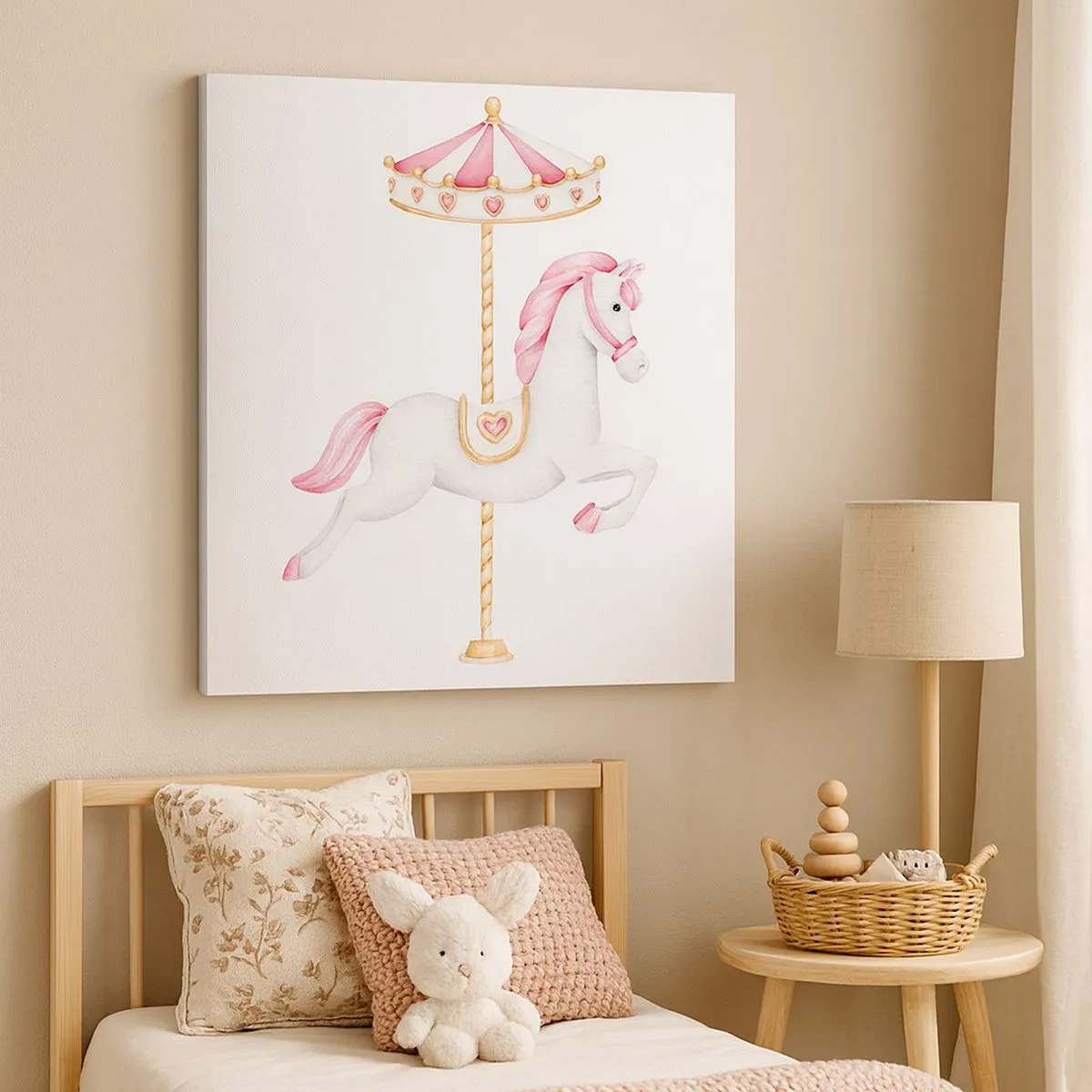 Obraz na plátne - Vyrazil z kopýtka - 30x30 cm