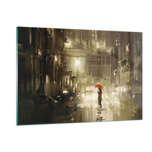 Obraz na skle - Sama, ale nie osamelá - 120x80 cm