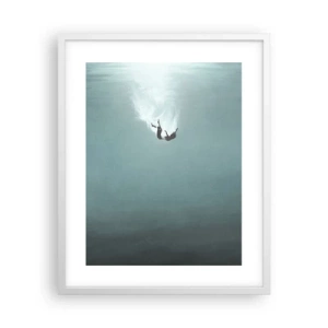 Plagát v bielom ráme - V objatí oceánu - 40x50 cm