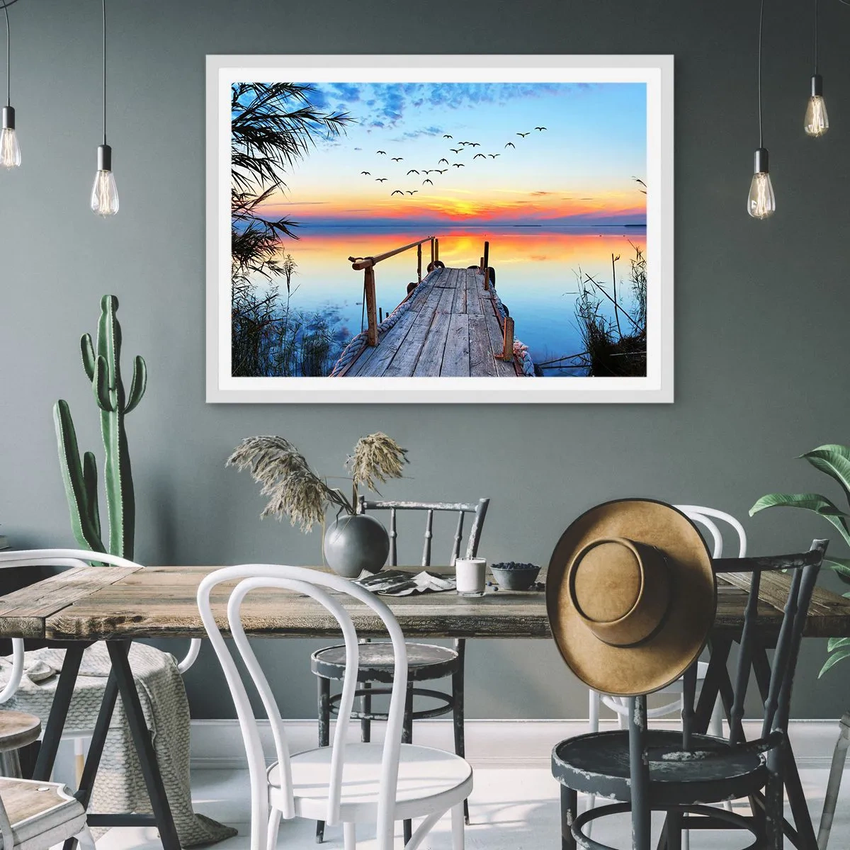 Plagát v bielom ráme - Je čas isť späť… - 50x40 cm