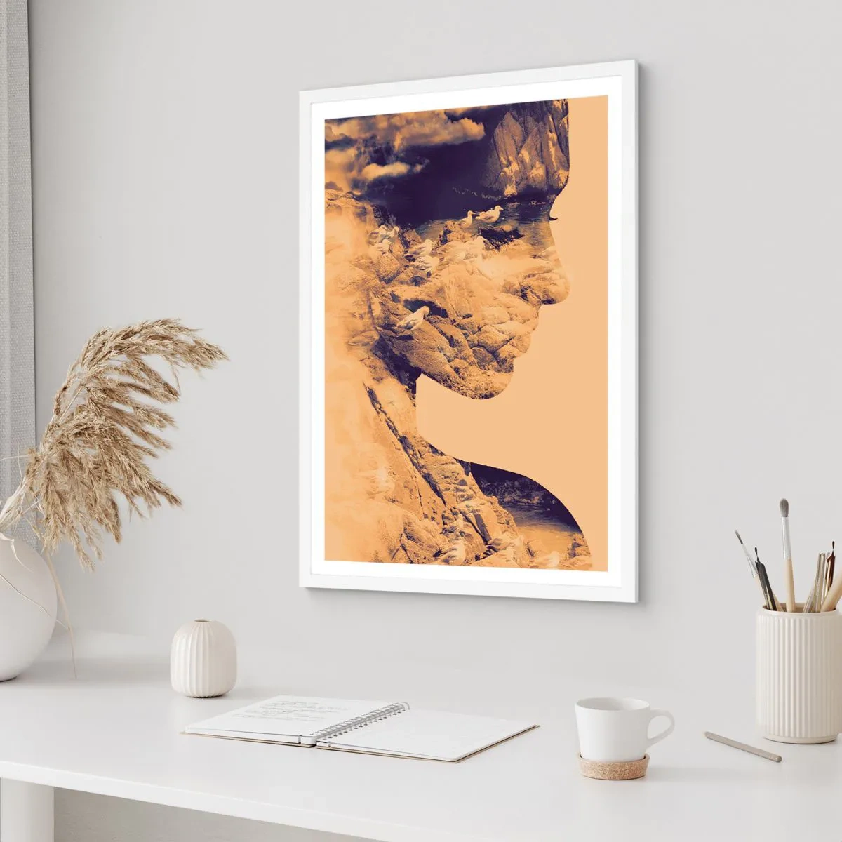 Plagát v bielom ráme - Krásna od prírody - 70x100 cm