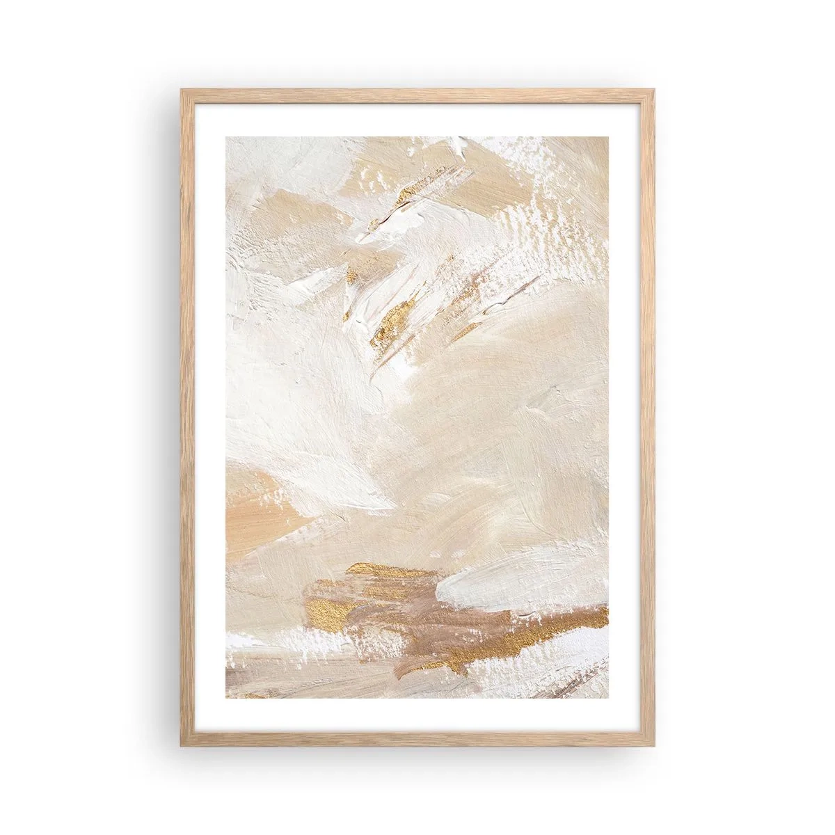 Plagát v ráme zo svetlého duba - Pastelová kompozícia - 50x70 cm