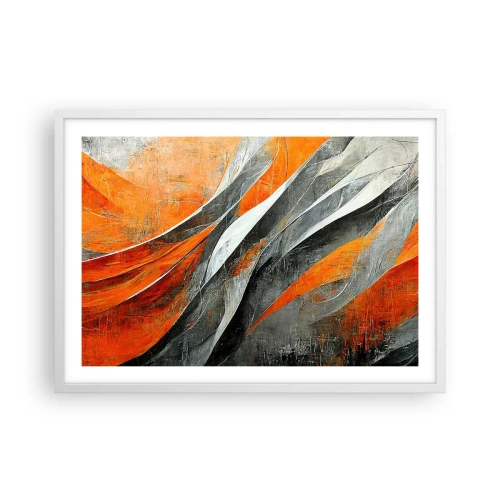 Plagát v bielom ráme - Žiar a chlad - 70x50 cm