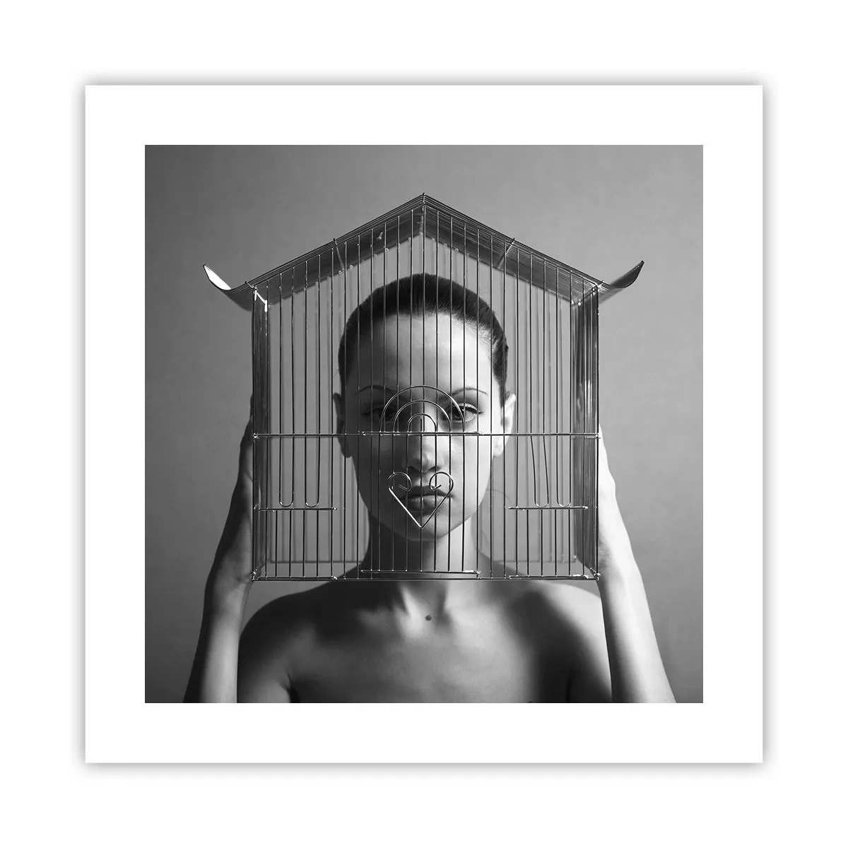 Plagát - Tak trochu surrealistický portrét - 40x40 cm