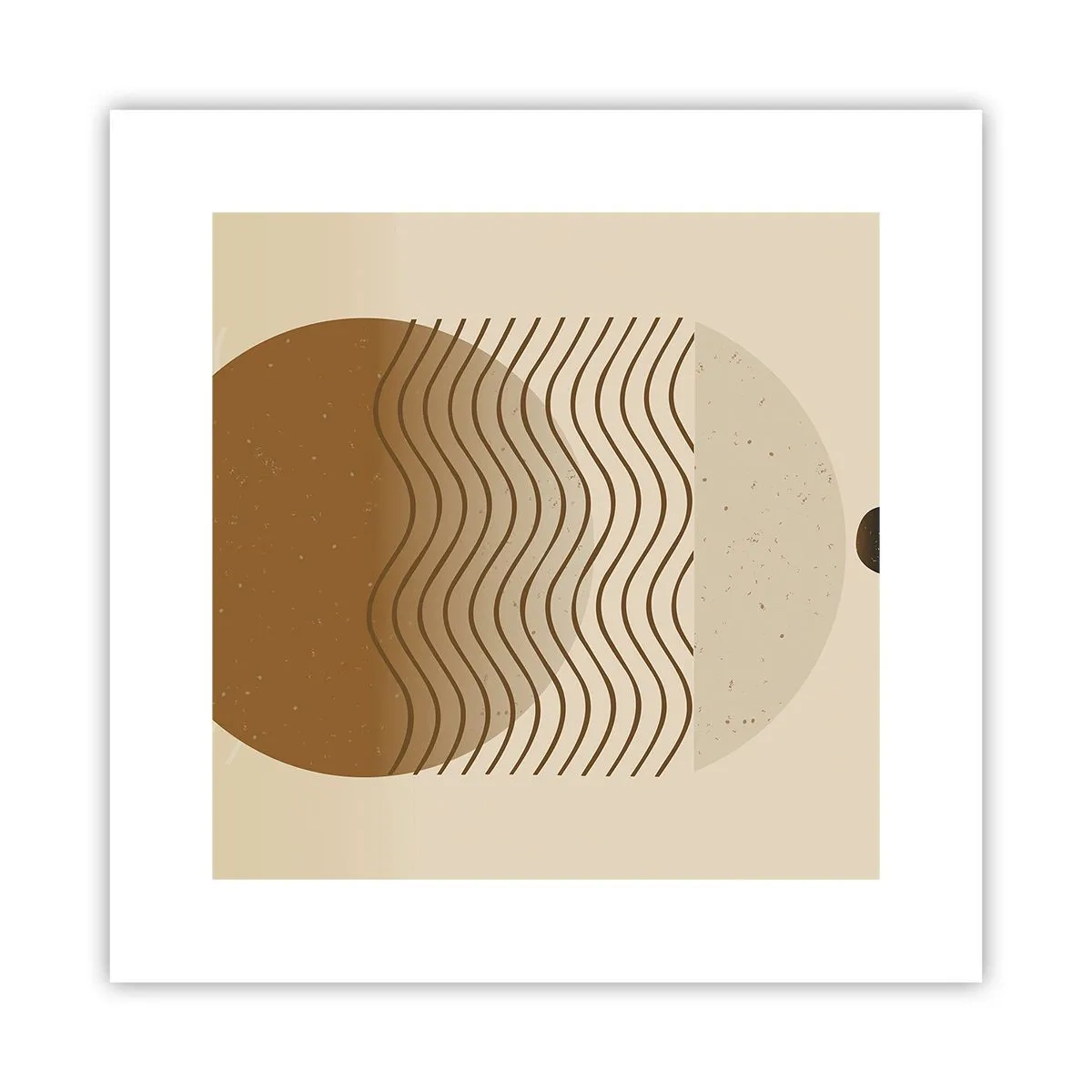 Plagát - O pôvode geometrických obrazcov - 30x30 cm