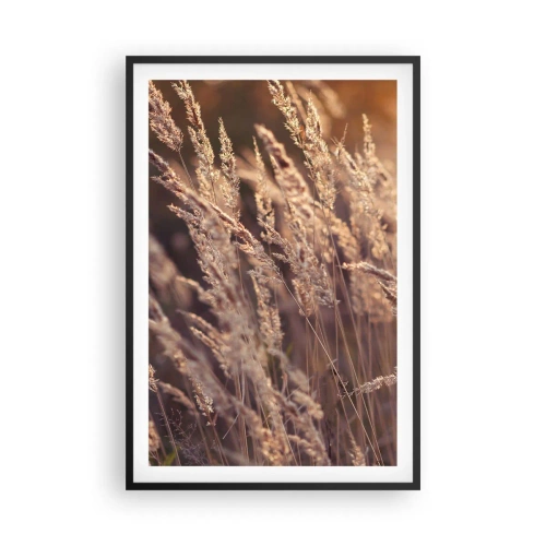 Plagát v čiernom ráme - Pripravení privítať jeseň - 61x91 cm