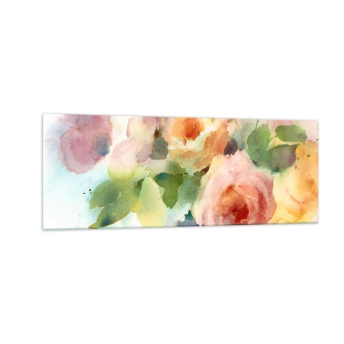 Obraz na skle - Jemné ako akvarel - 140x50 cm