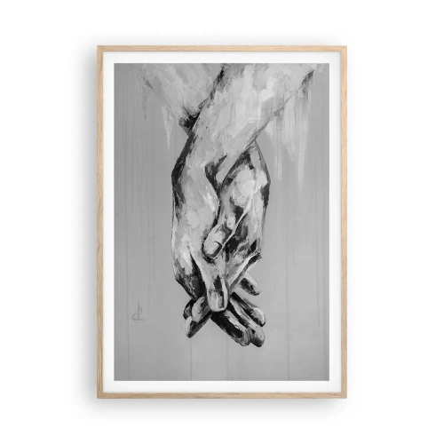 Plagát v ráme zo svetlého duba - Začiatok… - 70x100 cm