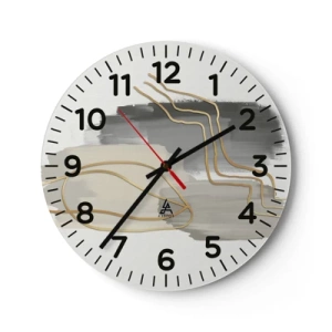 Nástenné hodiny - Trvanie a pohyb - 40x40 cm