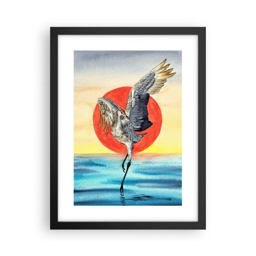 Plagát v čiernom ráme - Je čas ísť späť - 30x40 cm