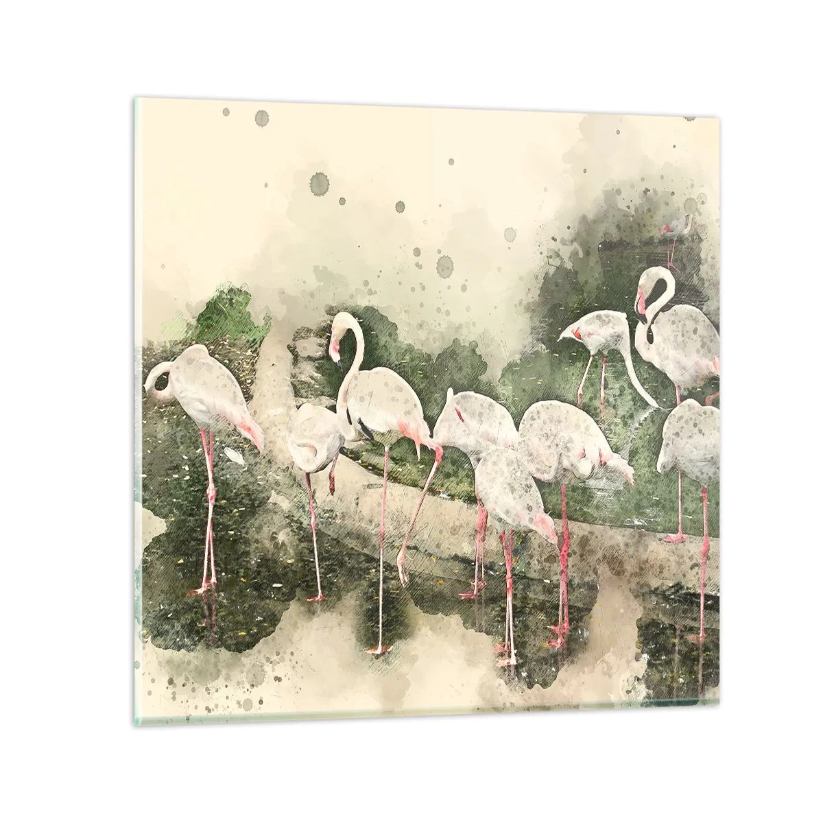 Obraz na skle - Exotický sen - 30x30 cm