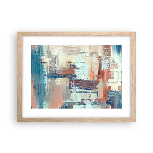 Plagát v ráme zo svetlého duba - Dostať sa k svetlu - 40x30 cm