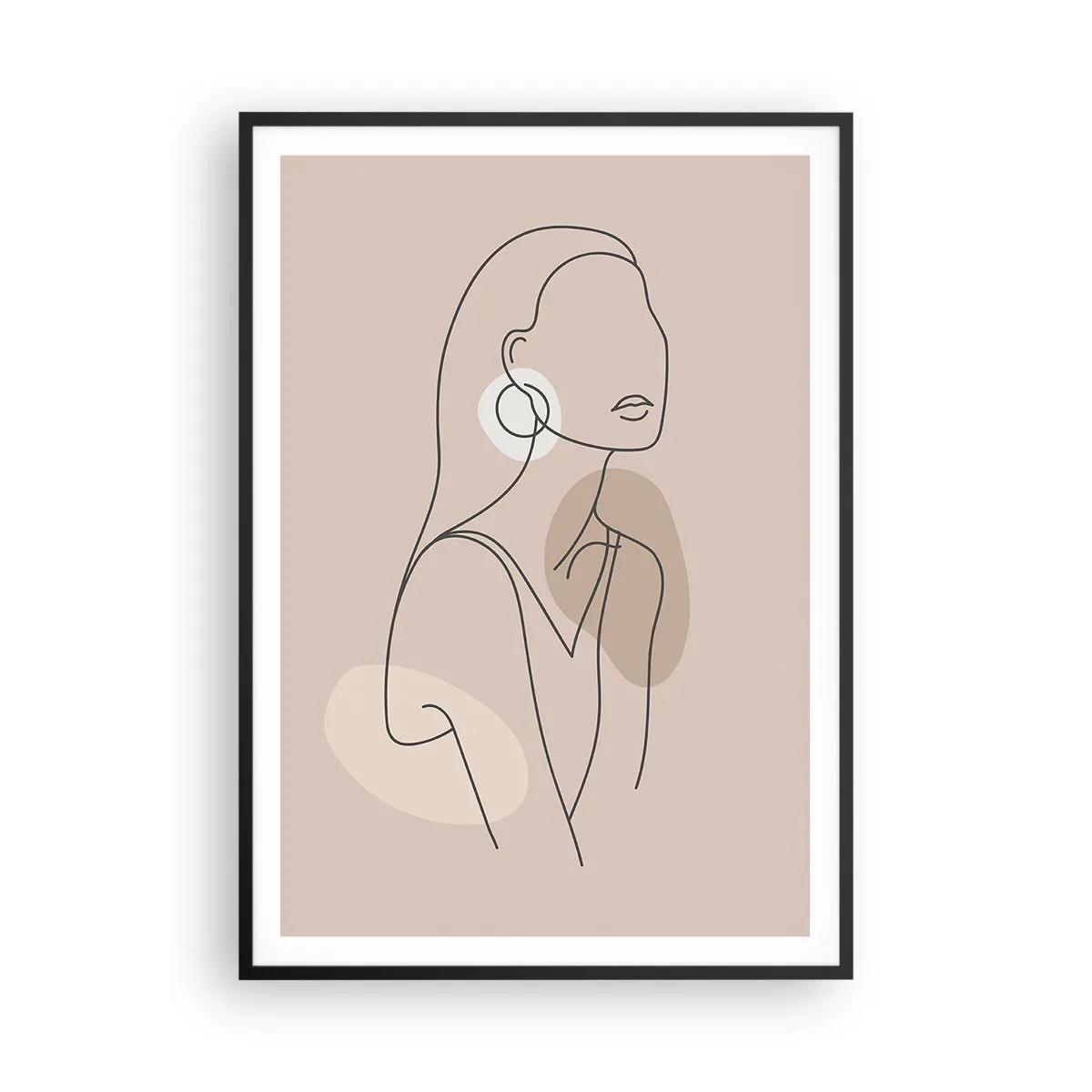 Plagát v čiernom ráme - Dievčenská ikona - 70x100 cm
