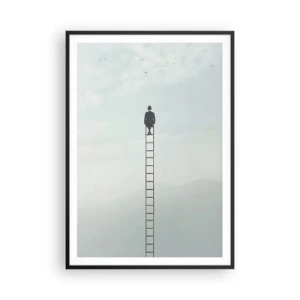 Plagát v čiernom ráme - Povzniesť sa nad to - 70x100 cm