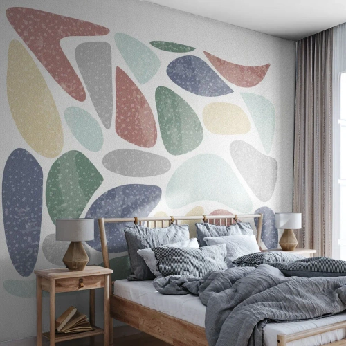 Fototapeta Premium Sand - Mozaika práškových farieb - Minimalizmus, Pastel, Boho - 250x175 cm