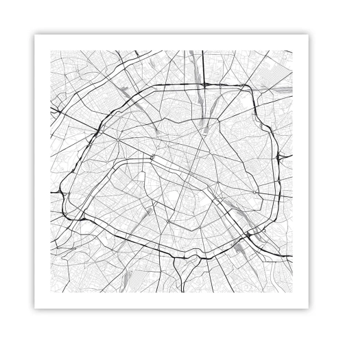 Plagát - Kvet Paríža - 60x60 cm