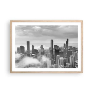 Plagát v ráme zo svetlého duba - Americká krajina - 70x50 cm