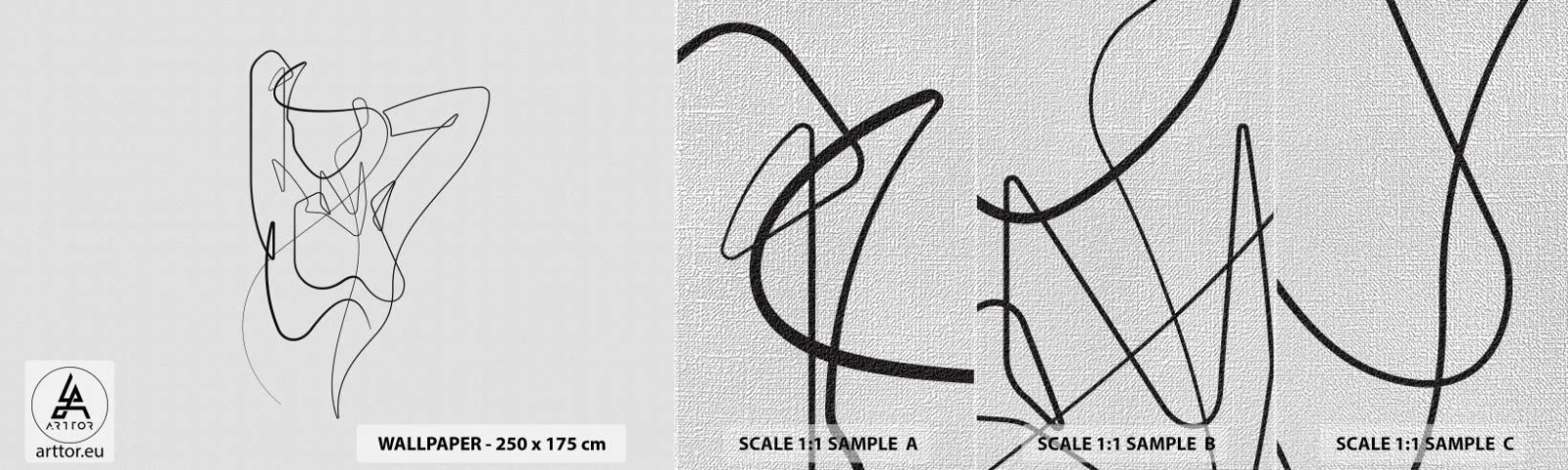 Vzorka fototapety Premium Canvas - Ty si záhada… - Abstrakcia, Ženské telo, Grafika - 100x30 cm