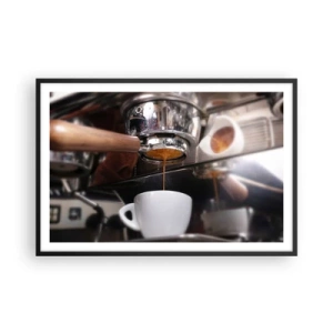 Plagát v čiernom ráme - Dobrá chvíľa dňa - 91x61 cm