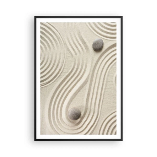 Plagát v čiernom ráme - Dotyk tepla - 70x100 cm