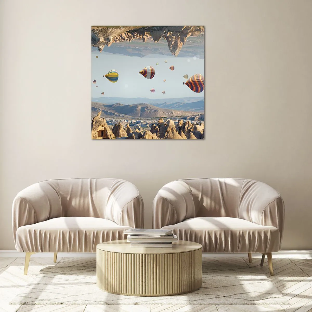 Obraz na skle - Tu je možné všetko - 60x60 cm