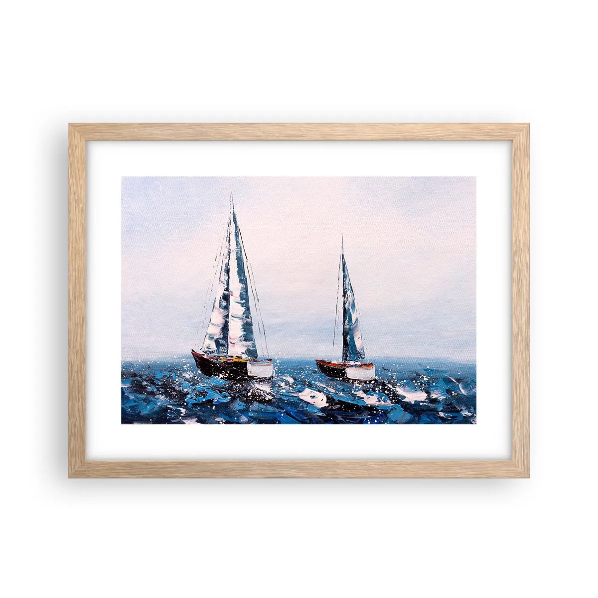 Plagát v ráme zo svetlého duba - Bratstvo vetra - 40x30 cm