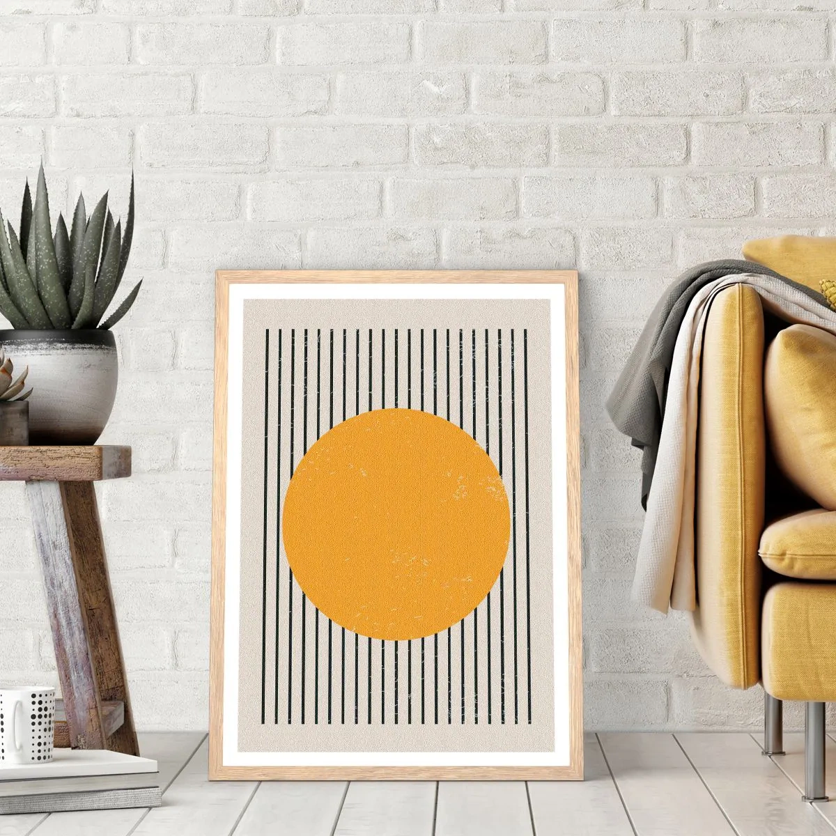 Plagát v ráme zo svetlého duba - Sila jednoduchosti - 50x70 cm