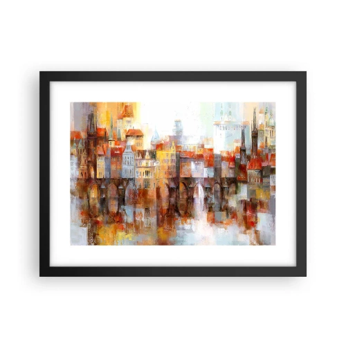 Plagát v čiernom ráme - Pod mostom je tiež krásne - 40x30 cm