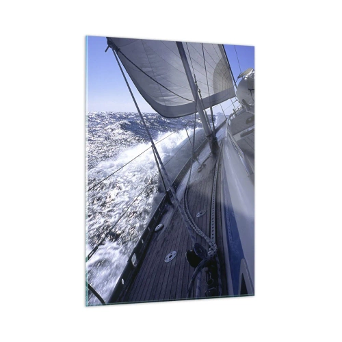 Obraz na skle - Viem, čo je to byť vtákom - 50x70 cm