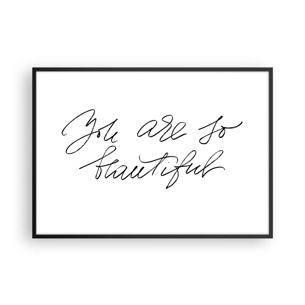 Plagát v čiernom ráme - Naozaj, verte… - 100x70 cm