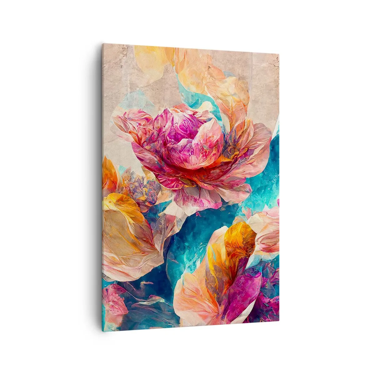 Obraz na plátne - Farebné bohatstvo kytice - 70x100 cm