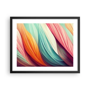Plagát v čiernom ráme - Dúhový uzol - 50x40 cm