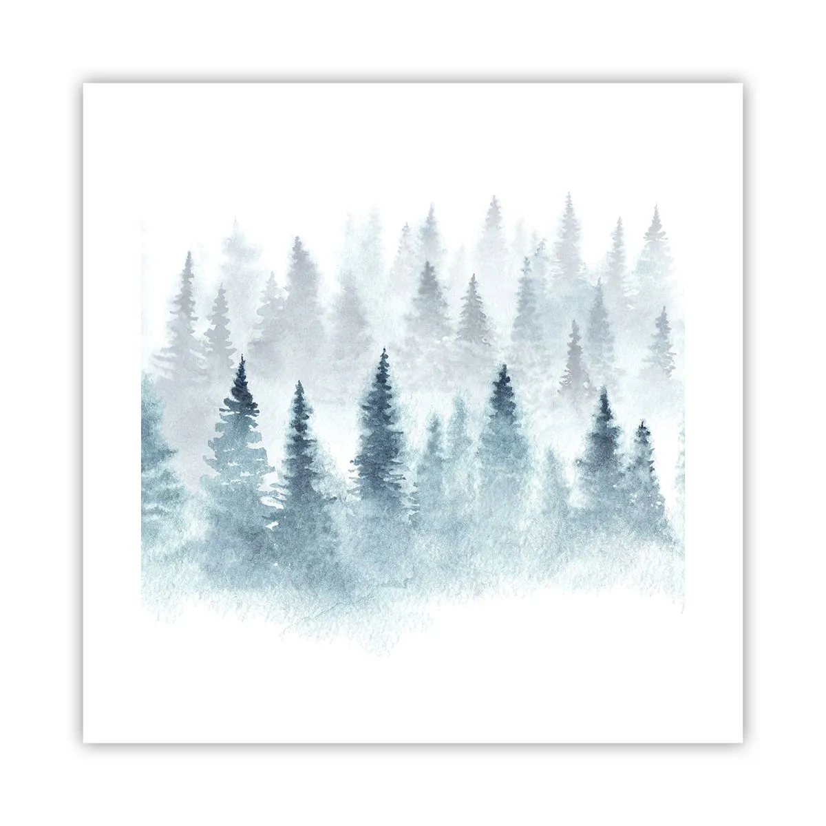 Plagát - Zahalené hmlou - 40x40 cm