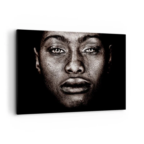 Obraz na plátne - Jedna slza - 100x70 cm