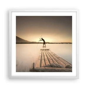 Plagát v bielom ráme - Pred odpočinkom - 50x50 cm