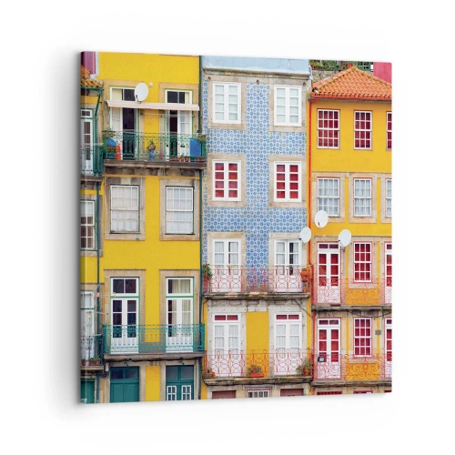 Obraz na plátne - Farby starého mesta - 60x60 cm