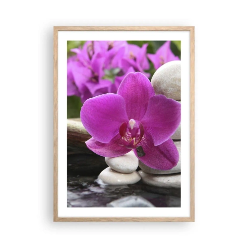 Plagát v ráme zo svetlého duba - Už odpočívaš - 50x70 cm