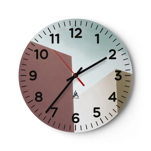 Nástenné hodiny - Geometria slnečného leta - 30x30 cm